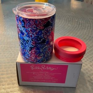 Lilly Pulitzer can cooler tumbler